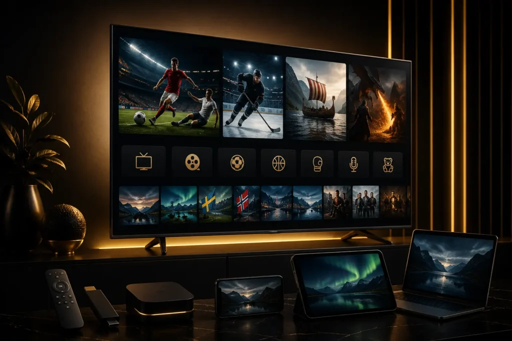 Nordic IPTV streaming i 4K